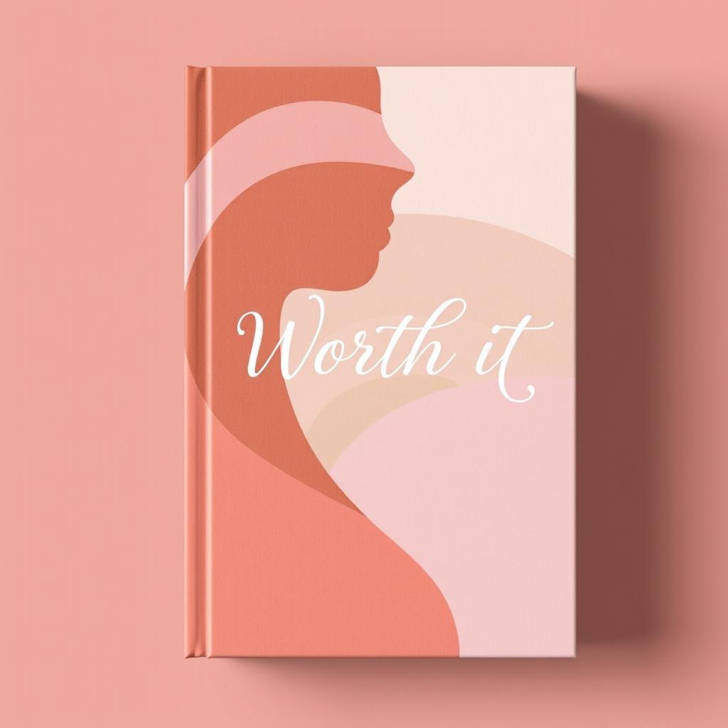 A book cover design featuring a warm, earthy color palette with soft browns, blush pinks, and subtle lavender tones that evoke a sense of intimacy and calm