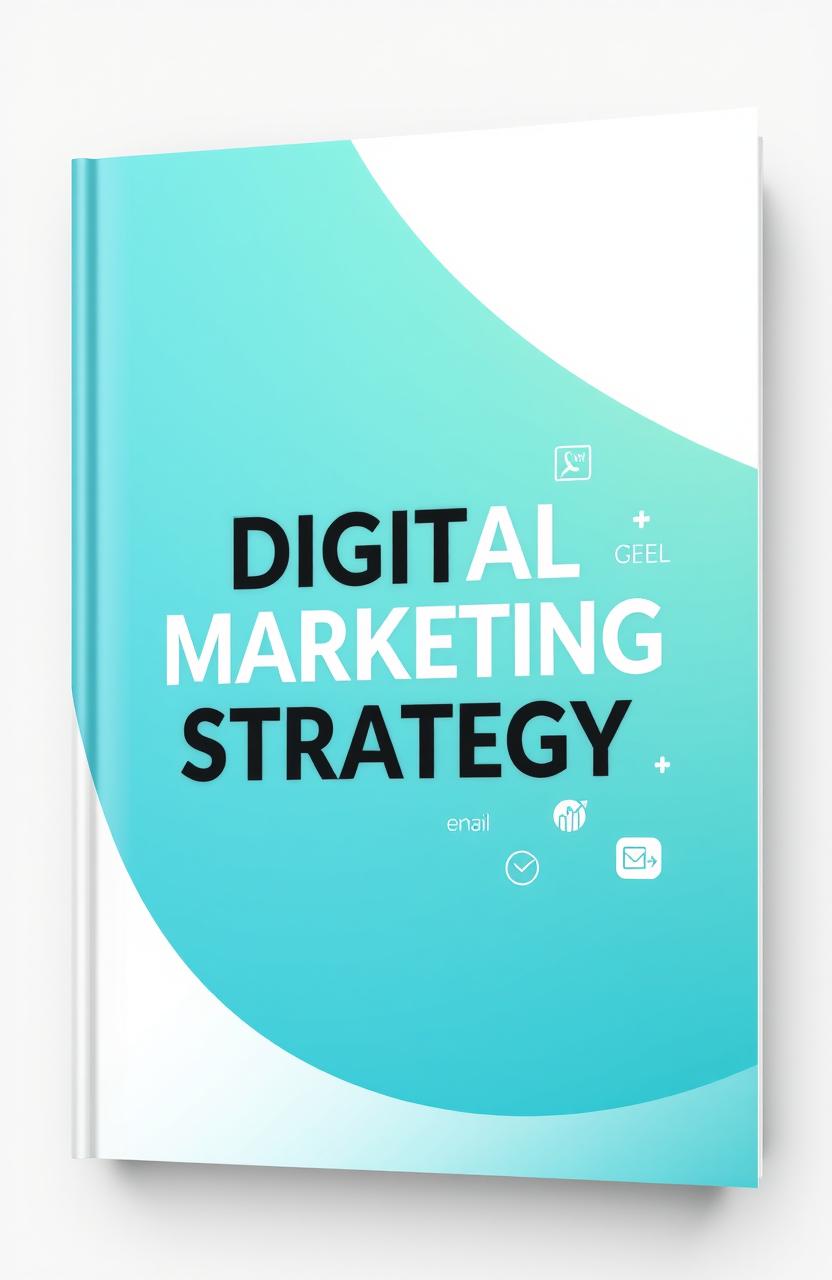 A visually striking cover for a digital marketing strategy report