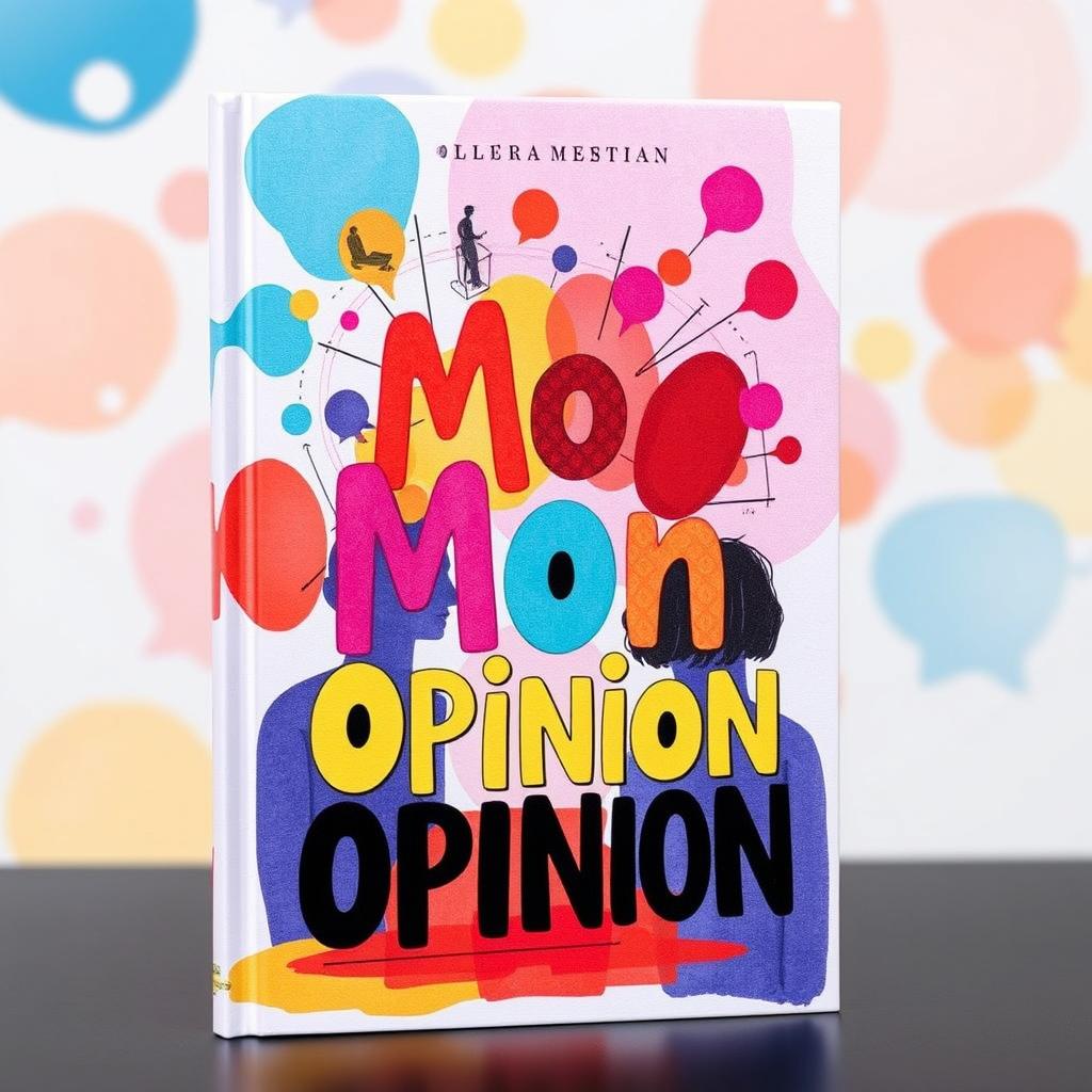 A beautifully illustrated book cover for a title called "Mon Opinion"