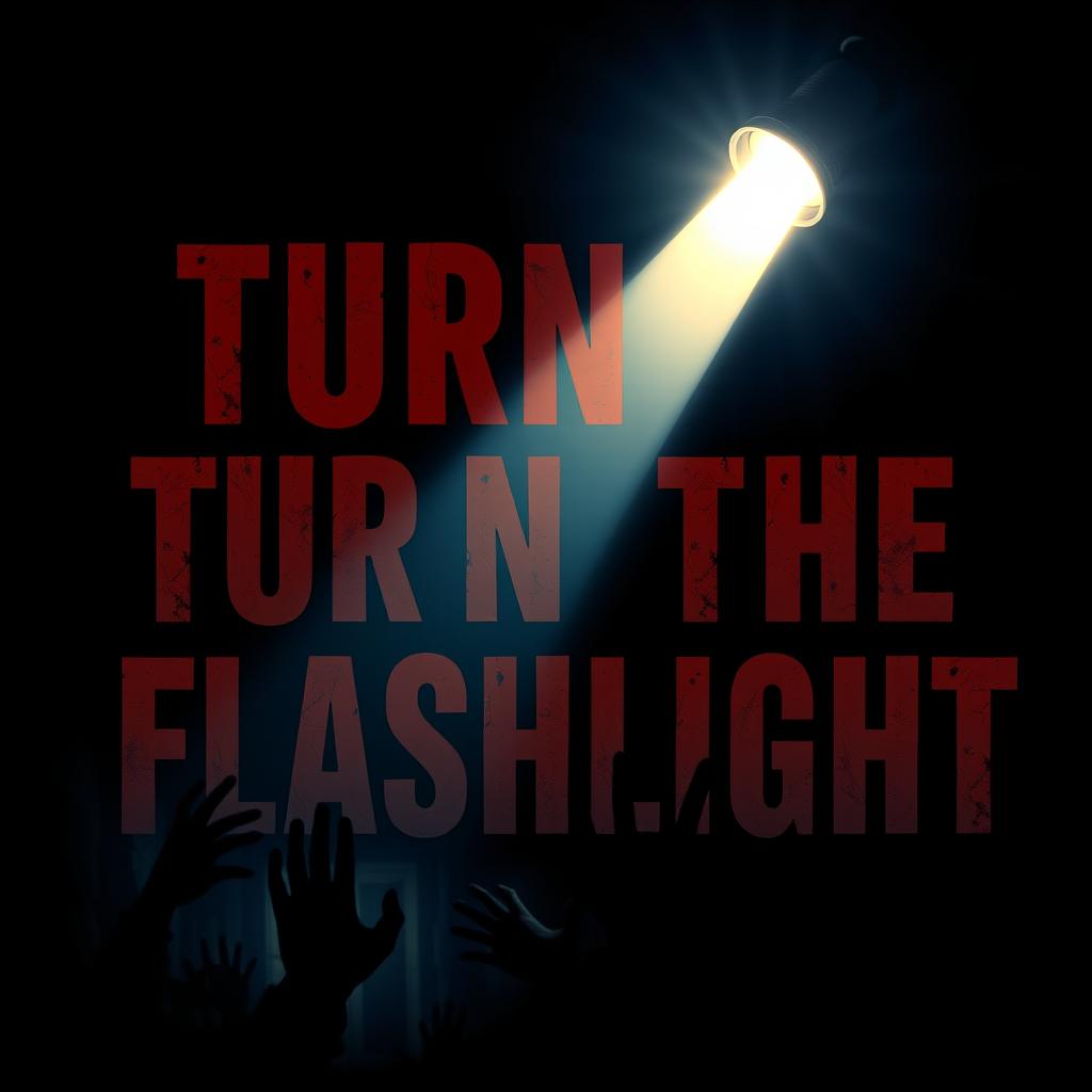 A movie poster titled 'TURN ON THE FLASHLIGHT'