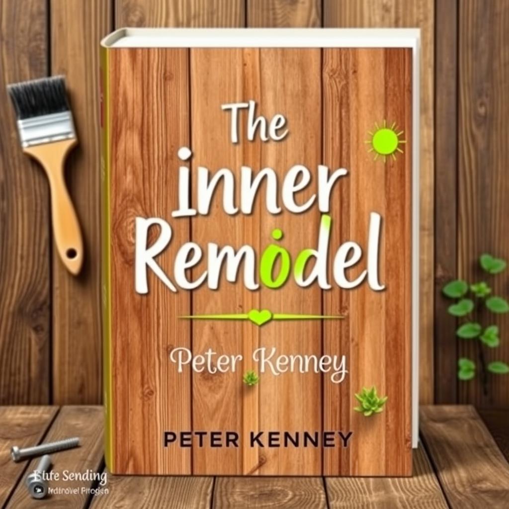 A stunning book cover design for the self-help genre with a 'Do It Yourself' theme, entitled 'The Inner Remodel' by Peter Kenney