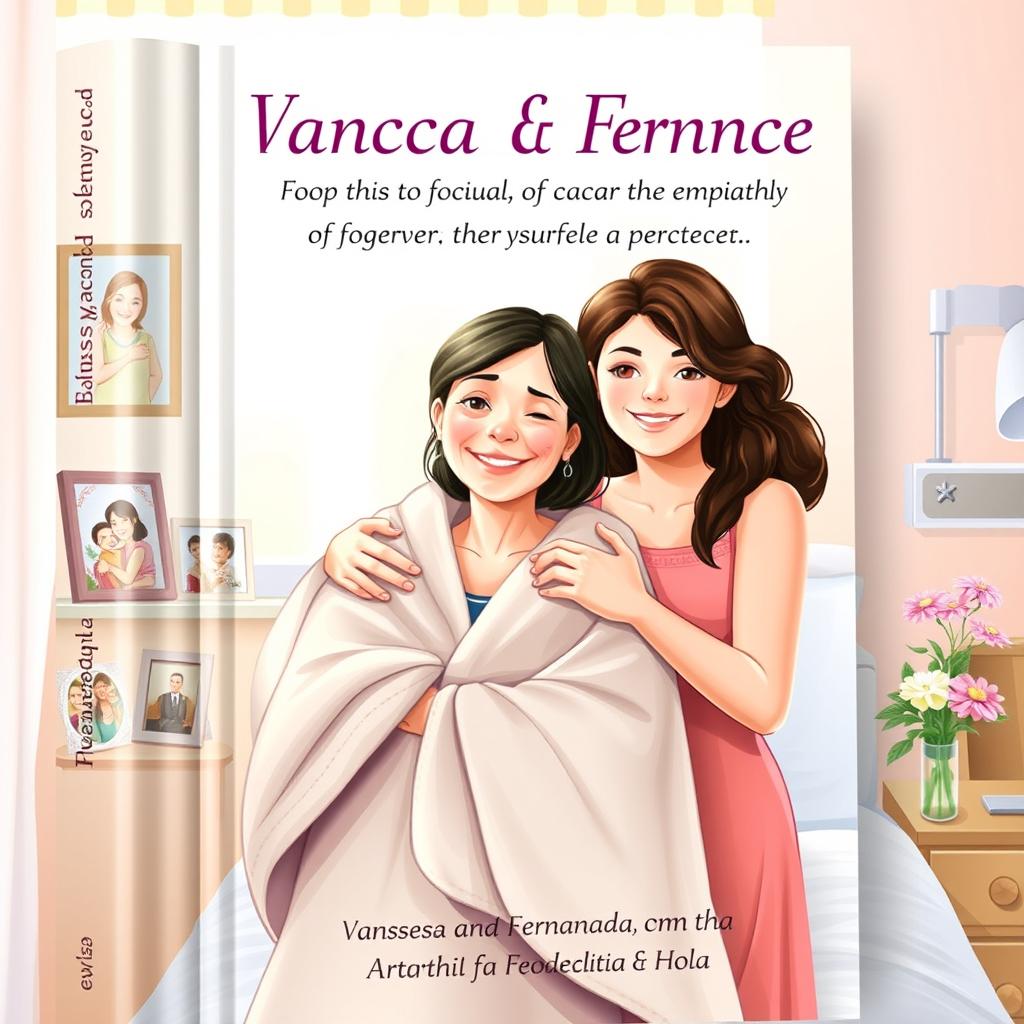 A poignant book cover illustrating the emotional journey of friendship amidst the struggles of cancer