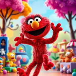 Elmo Reimagined: A Pixar Adventure