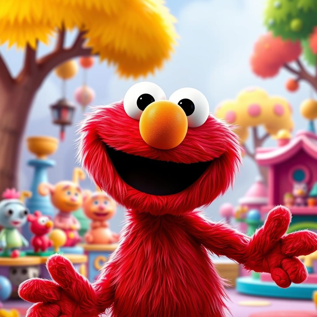 Elmo Reimagined: A Pixar Adventure