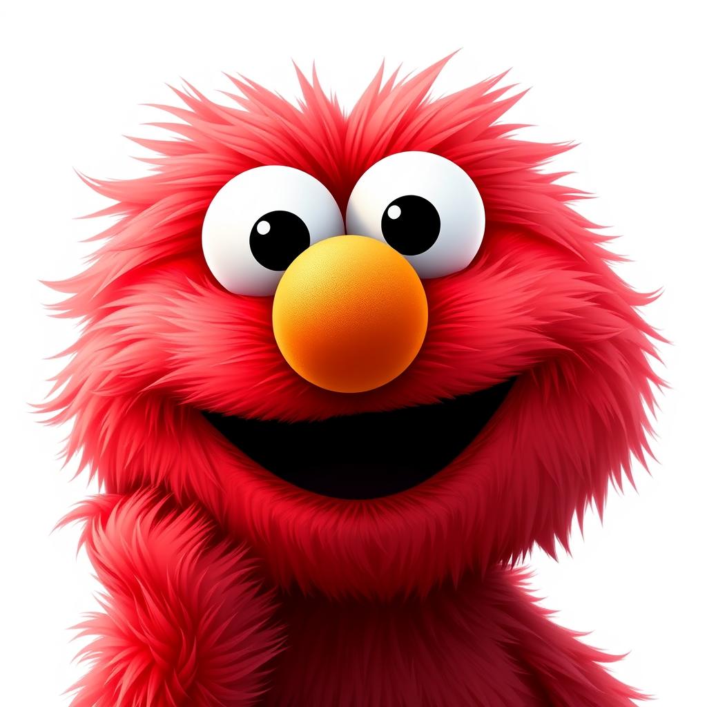 Adorable Pixar-Style Elmo: A Playful Twist