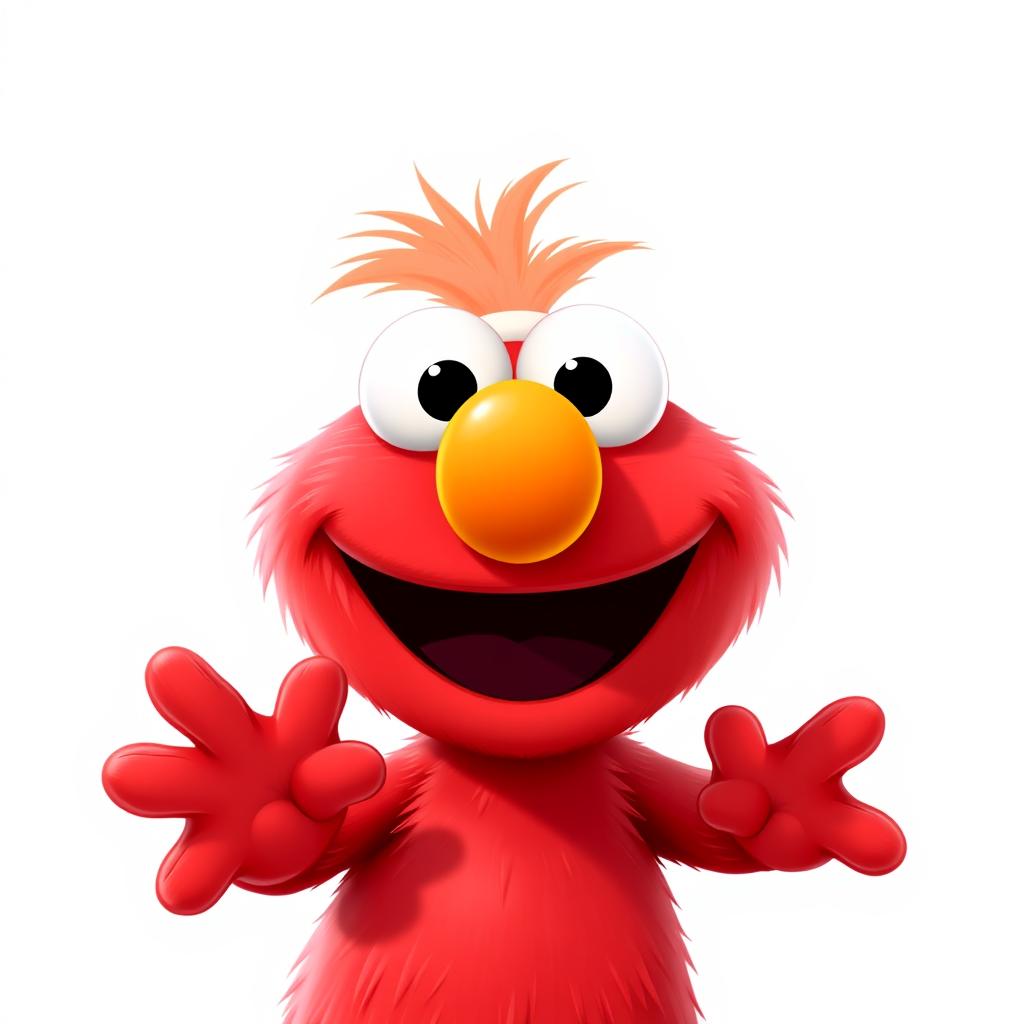 Joyful Pixar-Style Elmo