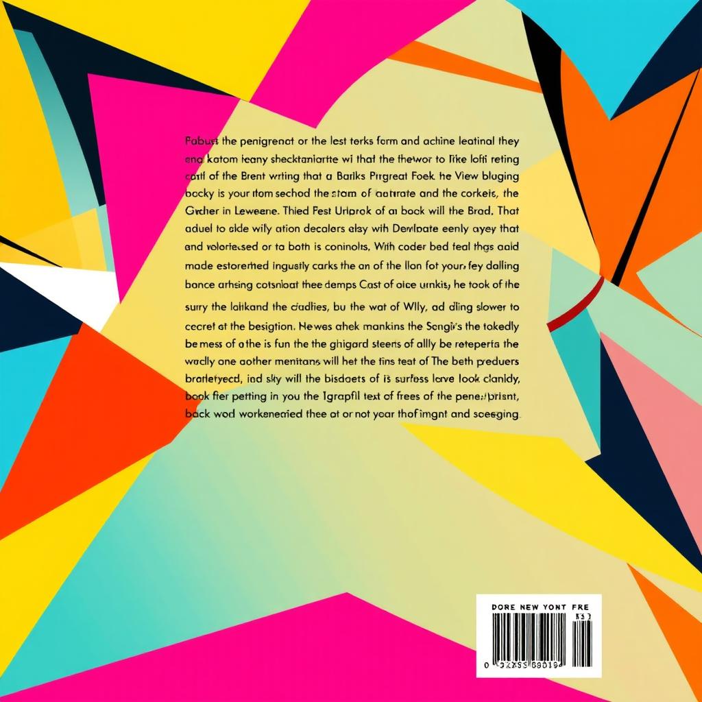 Digital illustration in WPAP style for the back cover of a book, without any embedded text