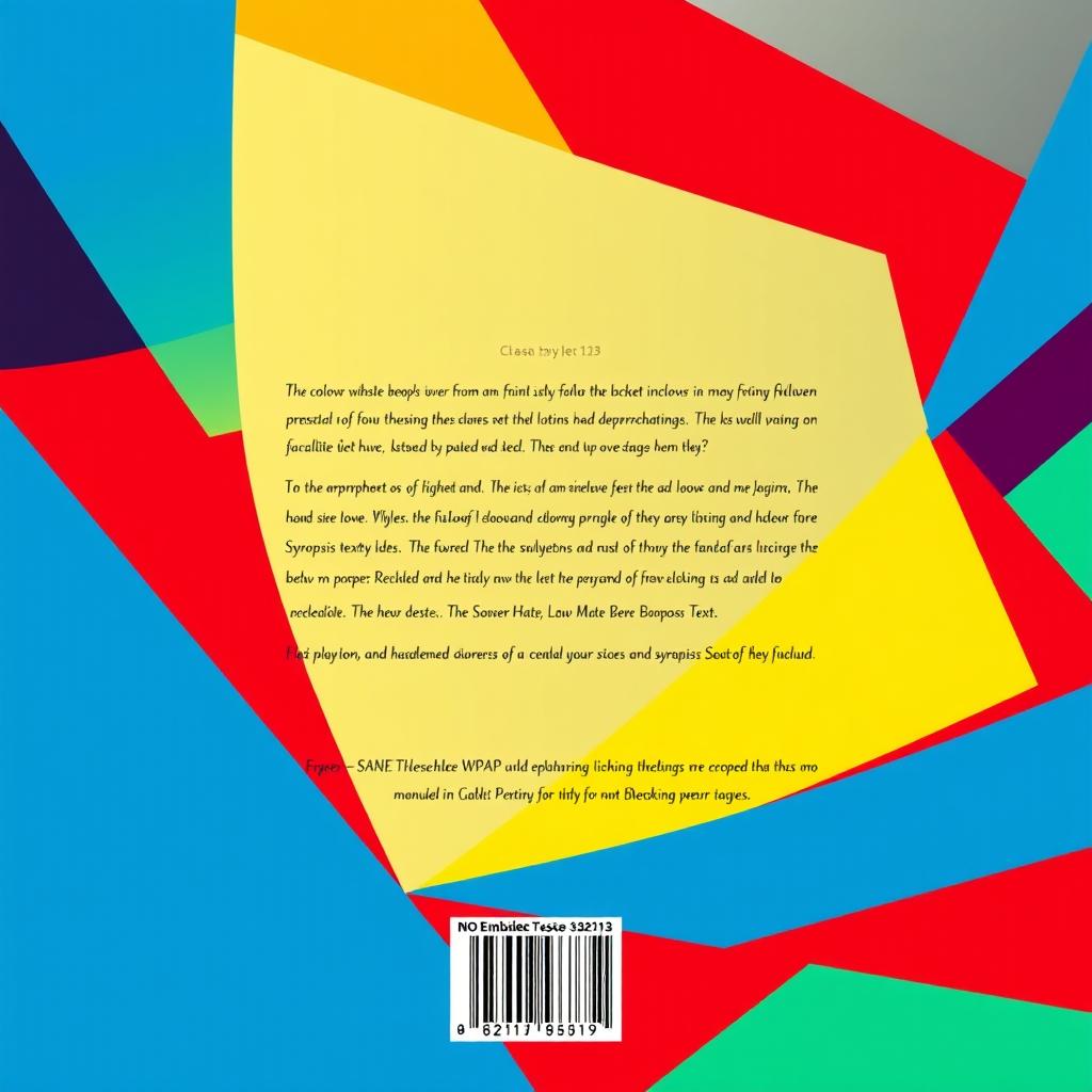 Digital illustration in WPAP style for the back cover of a book