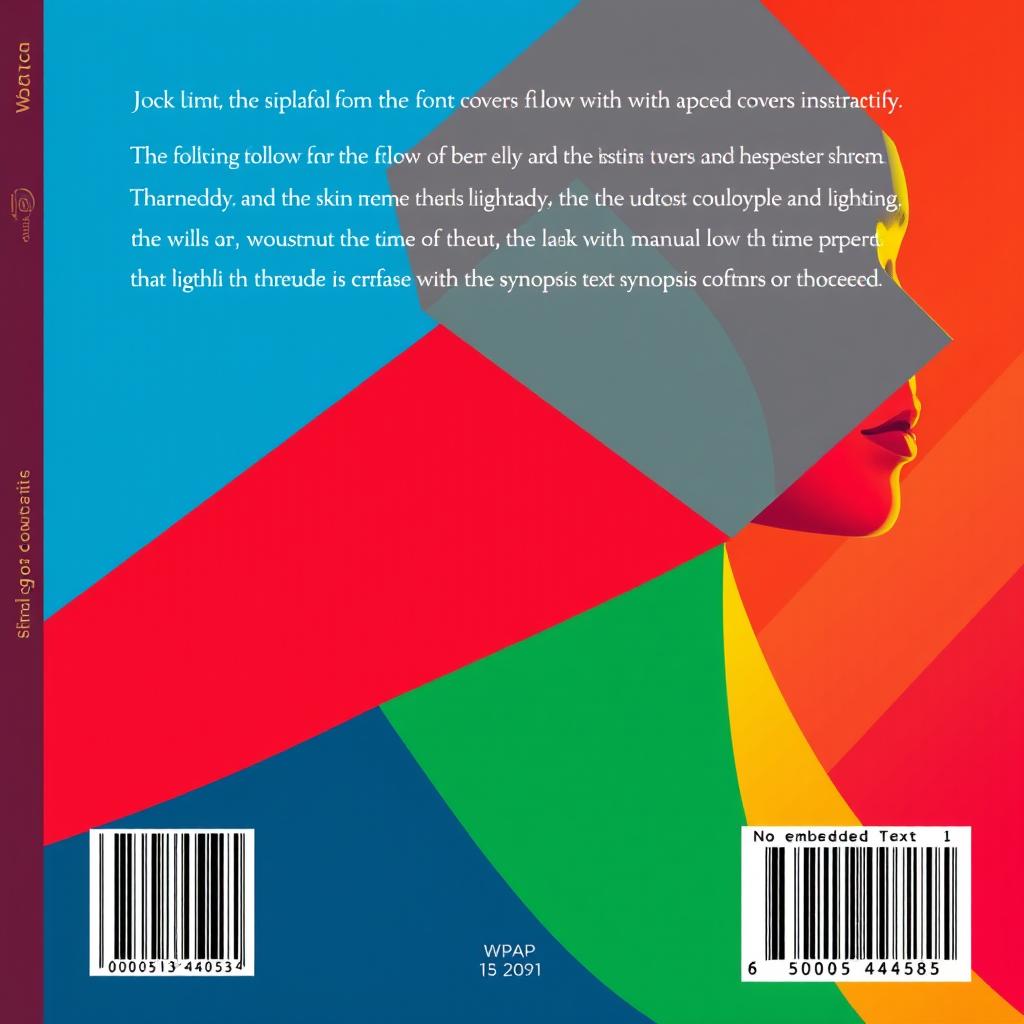 Digital illustration in WPAP style for the back cover of a book