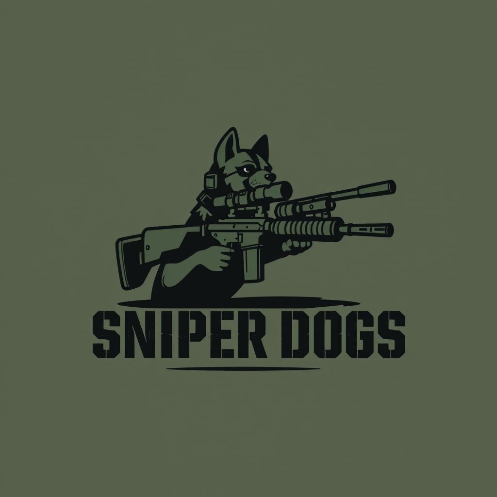 Unleash the Power: Sniper Dogs Logo Design