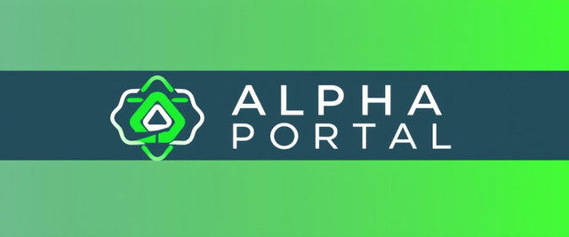 Alpha Portal Logo: Web3 DeFi Design