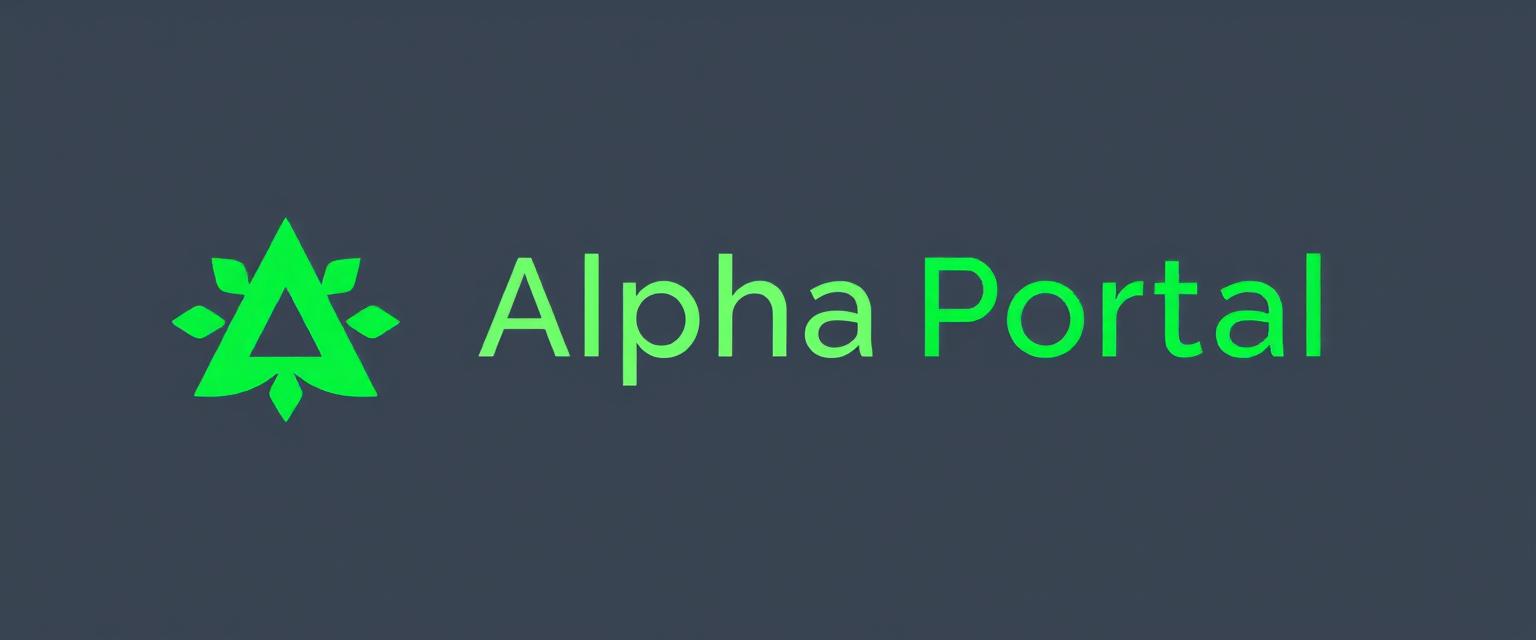 Alpha Portal Logo Design: Modern Meets Web3 DeFi