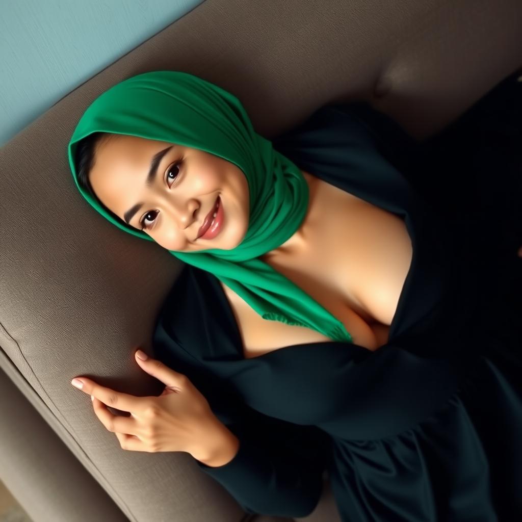 A beautiful 20-year-old Indonesian girl with Chinese facial features and fair skin