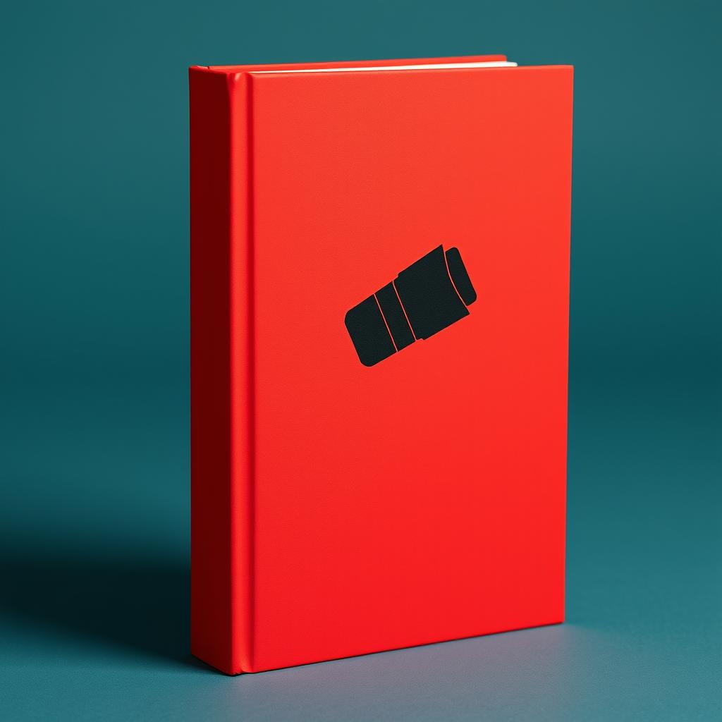 A striking red book cover featuring a prominent black silhouette of a cartridge in the center