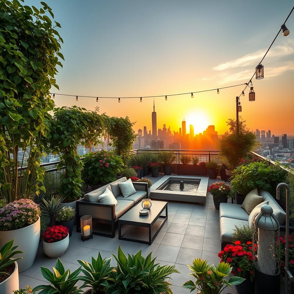 Elevate Your Space: Stunning Rooftop Garden Oasis