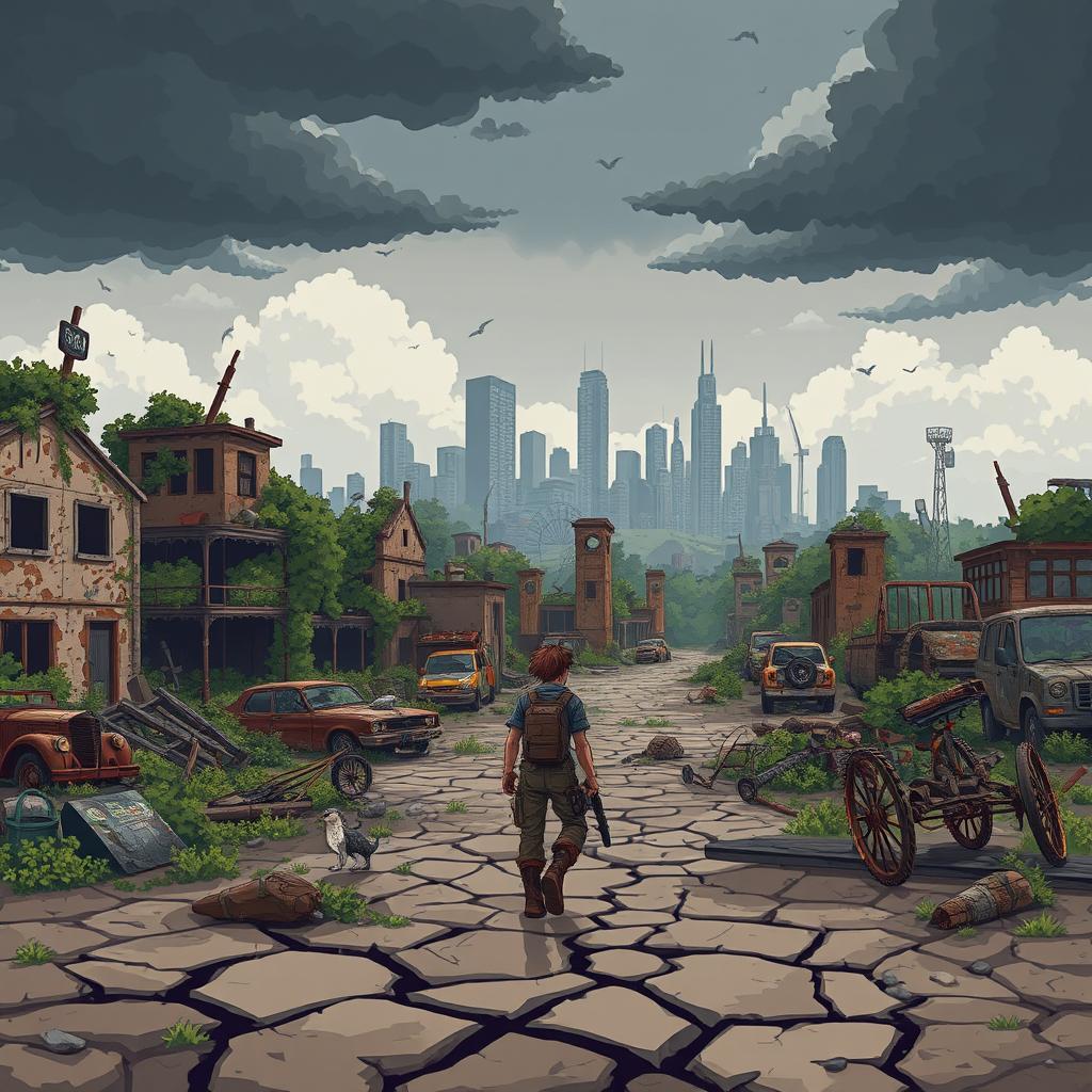 Explore a Post-Apocalyptic Pixel Art World
