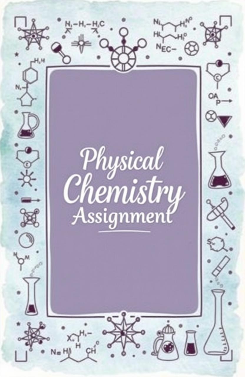 A hand-made cover page design for a physical chemistry assignment