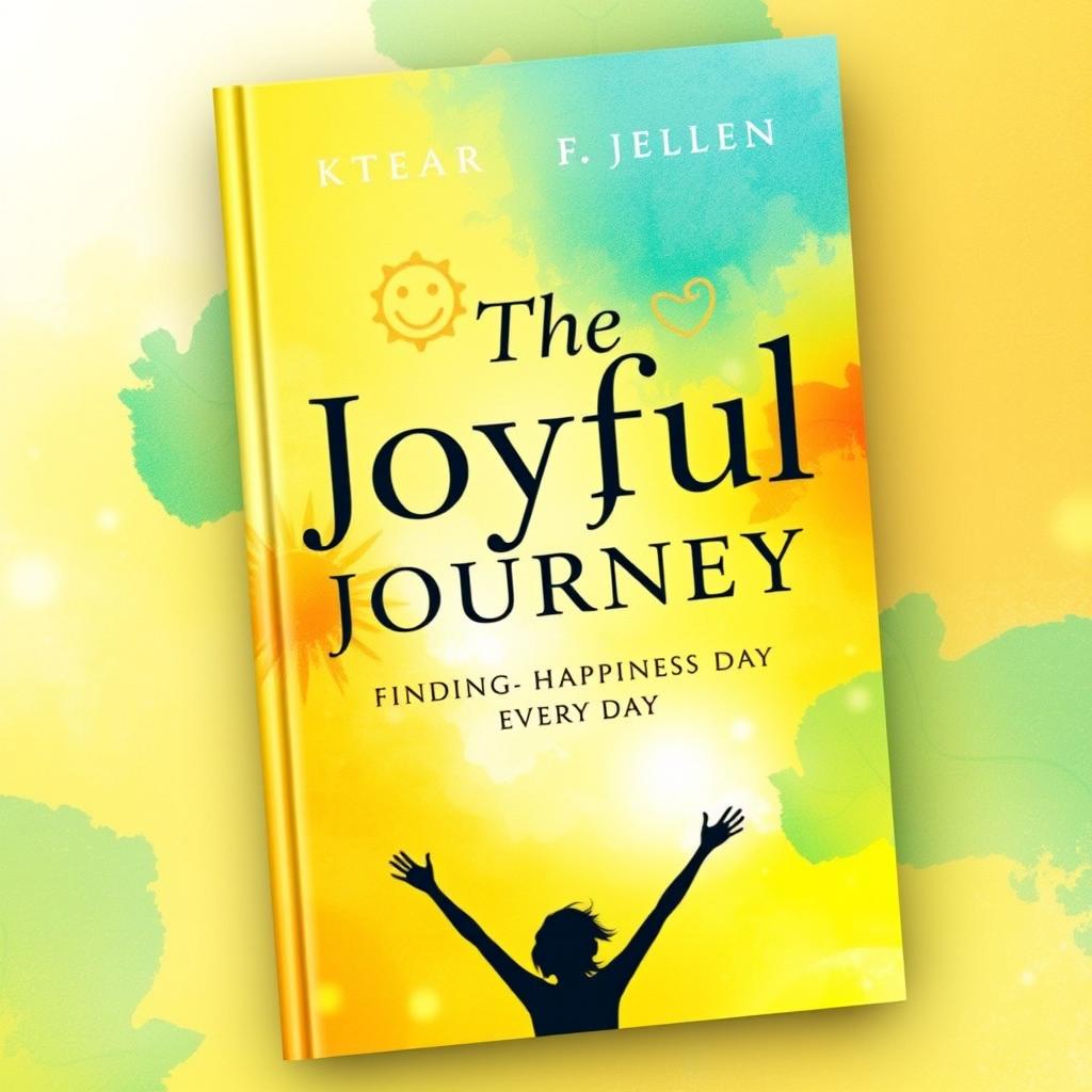 A striking and inspirational book cover design for a happiness-themed book