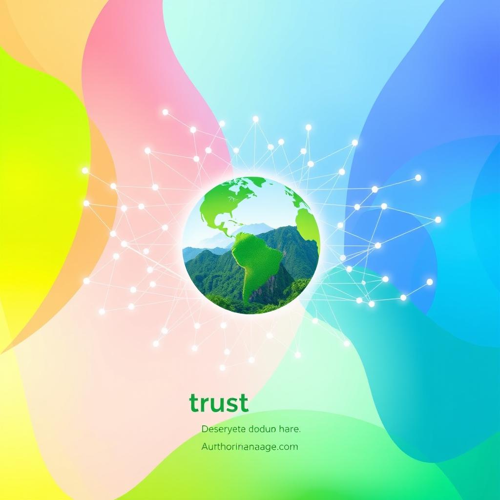 An abstract background featuring a vibrant and colorful design that conveys a sense of trust and optimism