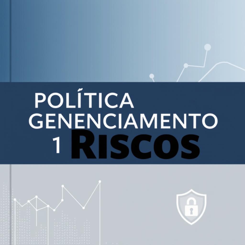 A professional and modern cover for a risk management policy