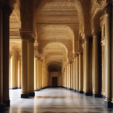 The ambler strolled through the grand hallways of the palace, admiring the intricate architectural details.