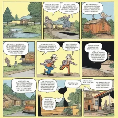 The comic strip showcased an ambler as the protagonist, meandering through different scenes and encountering amusing situations.