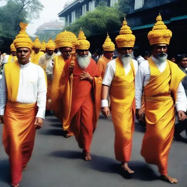In some religious ceremonies, devotees participate in processions where they act as amblers, moving at a slow and deliberate pace.