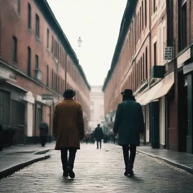 The indie film portrayed the main character as an ambler, exploring the city streets and encountering interesting characters.