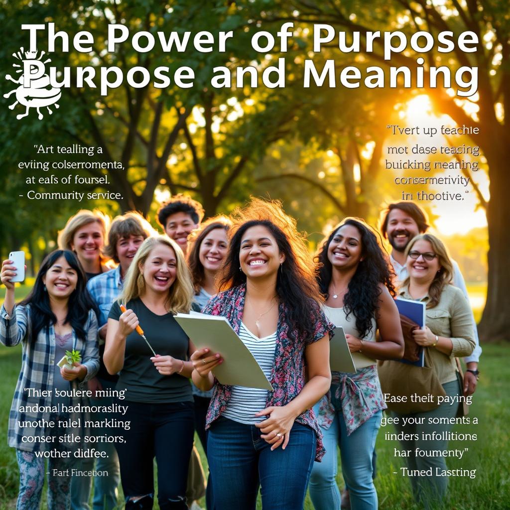 A powerful image representing 'The Power of Purpose and Meaning'