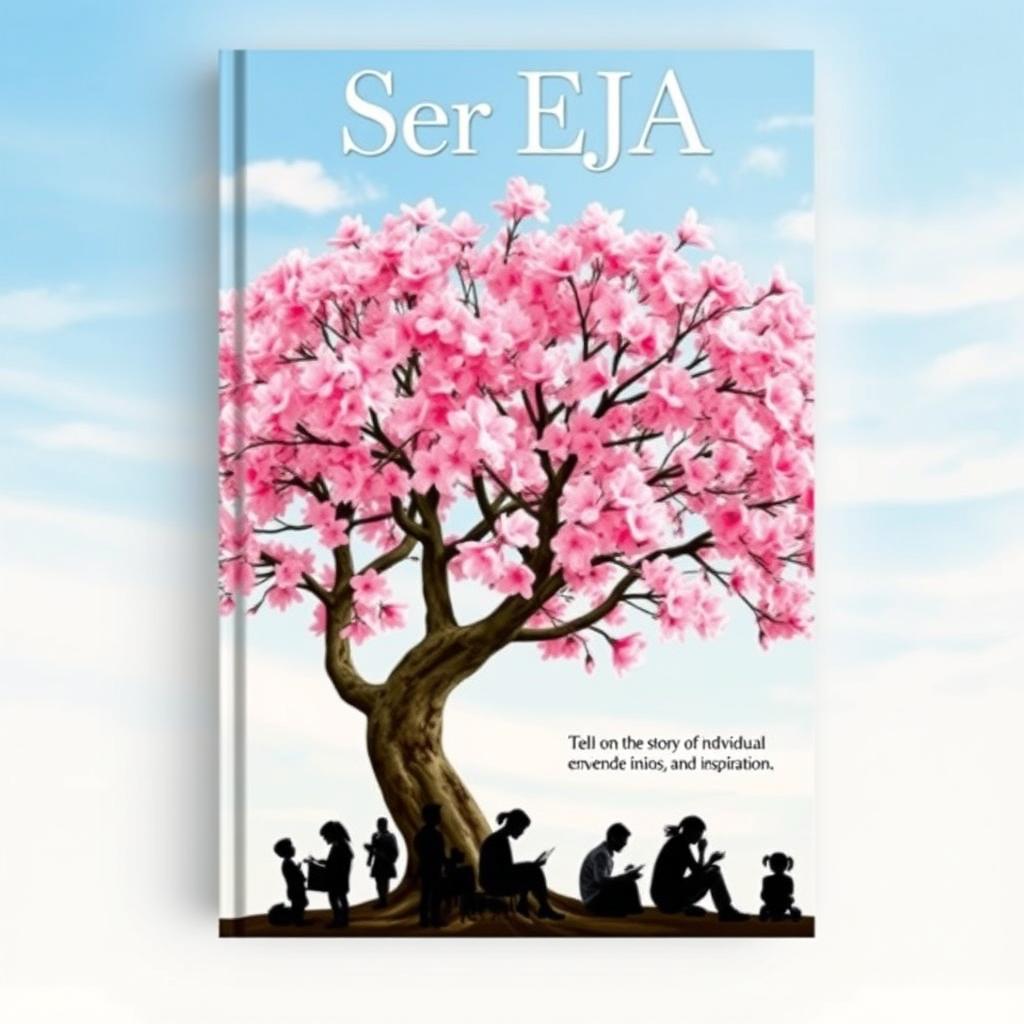 A book cover titled 'Ser EJA' that tells the story of individuals enrolled in the EJA (Educação de Jovens e Adultos) program