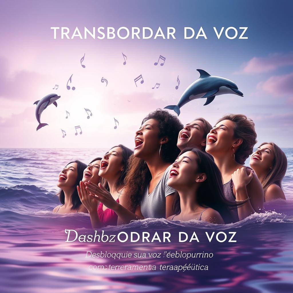 A realistic and inspiring book cover design featuring a group of diverse people joyfully singing together, conveying deep emotion and connection through their voices