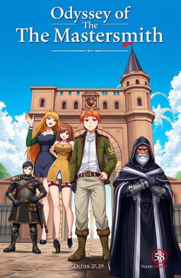 The cover of a book titled 'Odyssey of The Mastersmith' features a beautifully designed title at the top