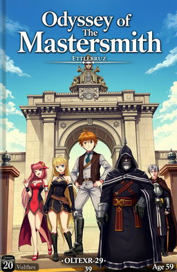 The cover of a book titled 'Odyssey of The Mastersmith' features a beautifully designed title at the top