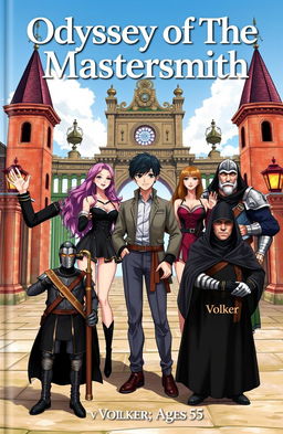 The cover of a book titled 'Odyssey of The Mastersmith' features a beautifully designed title at the top