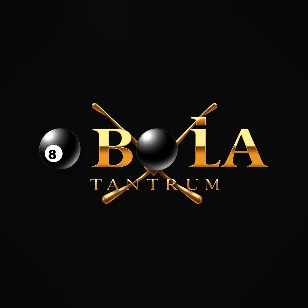 A luxurious logo design clearly displaying the text ‘Bola Tantrum’