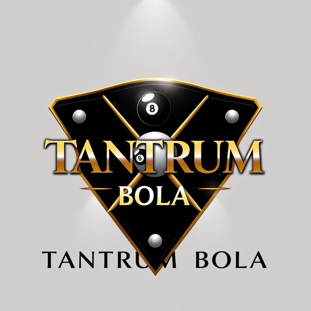 Luxury logo design for the billiard business named 'Tantrum Bola'