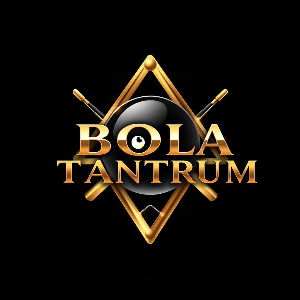 Luxury logo design for a billiard business named ‘Bola Tantrum’