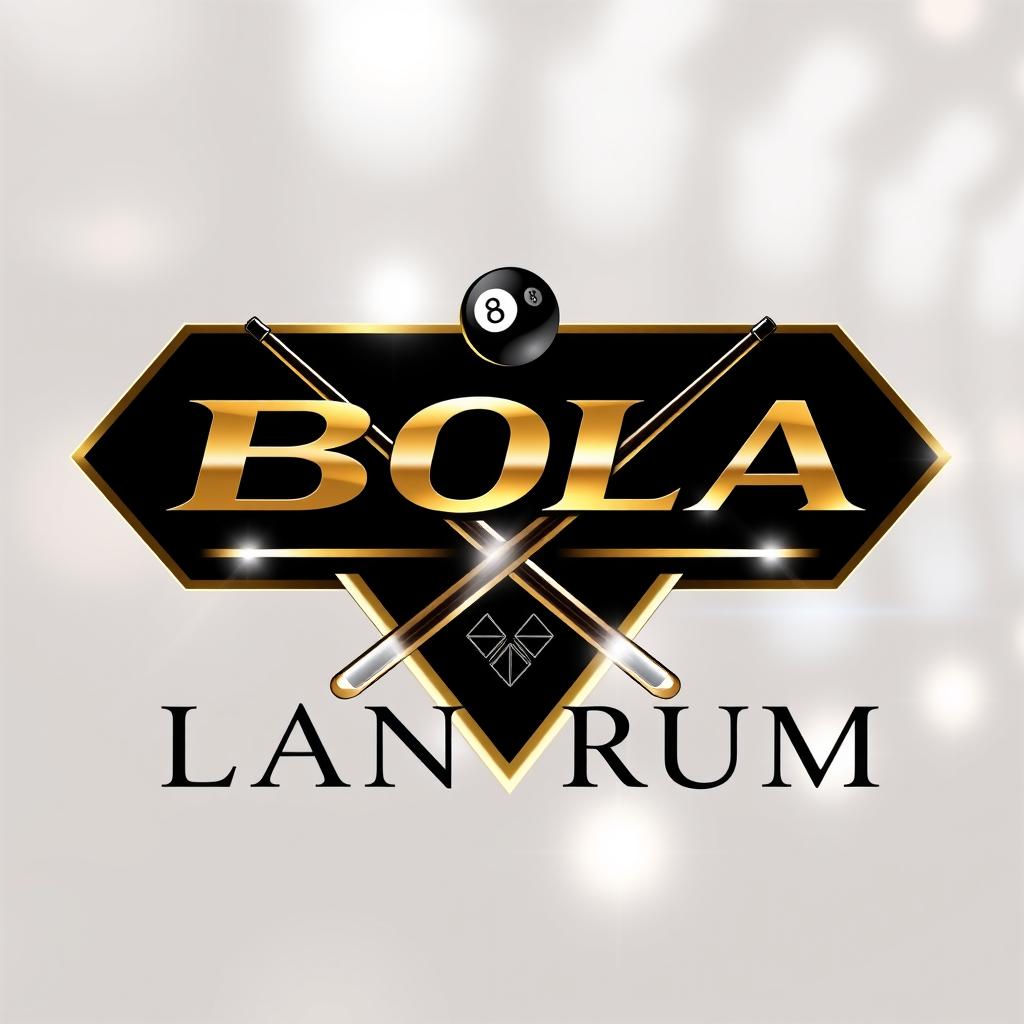 Luxury logo design for a billiard business named ‘Bola Tantrum’