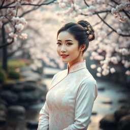 A stunning portrait of the well-known Chinese actress Zhao Yazhi, capturing her elegant beauty and grace