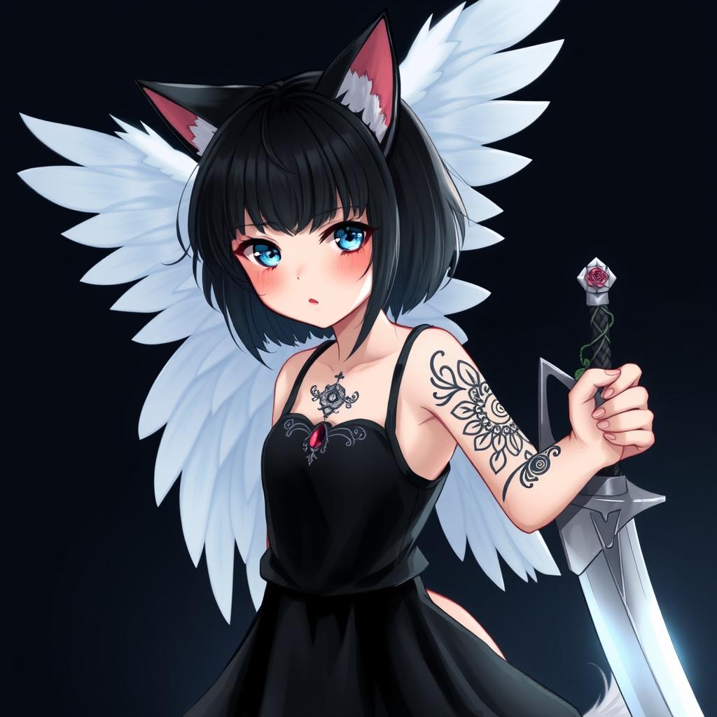 Rosbud is a kind-hearted young woman, close to eighteen years old, with beautiful black hair and large blue eyes