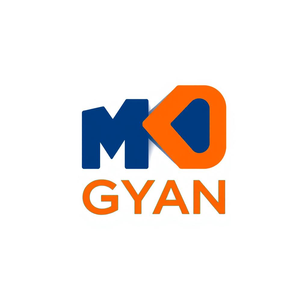 A modern and stylish logo design for 'MKD GYAN'