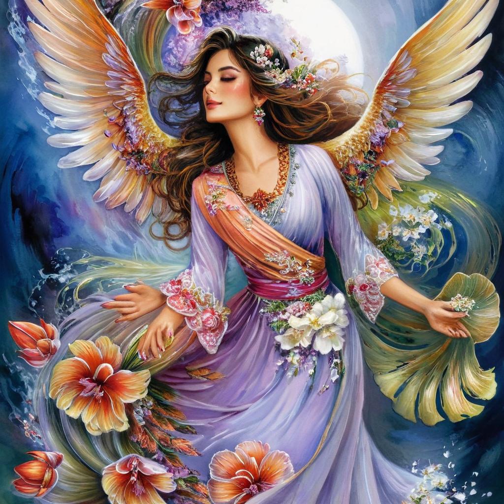 Enchanting Angelic Fairy: A Mythical Elegance