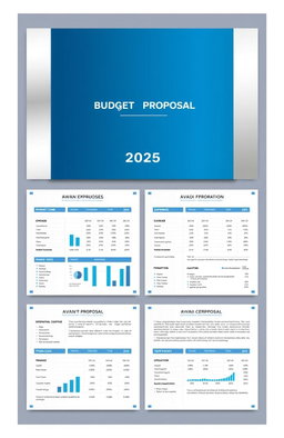 A well-organized budget proposal document for Avadi Corporation for the year 2025