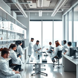 A professional, sleek office environment characteristic of a Contract Research Organization (CRO)