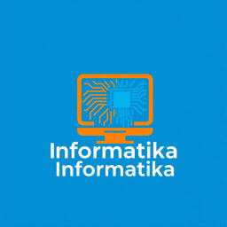 A contemporary and dynamic logo design for an 'Informatics' subject