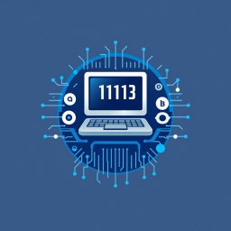 Create a modern logo for the subject of Computer Science