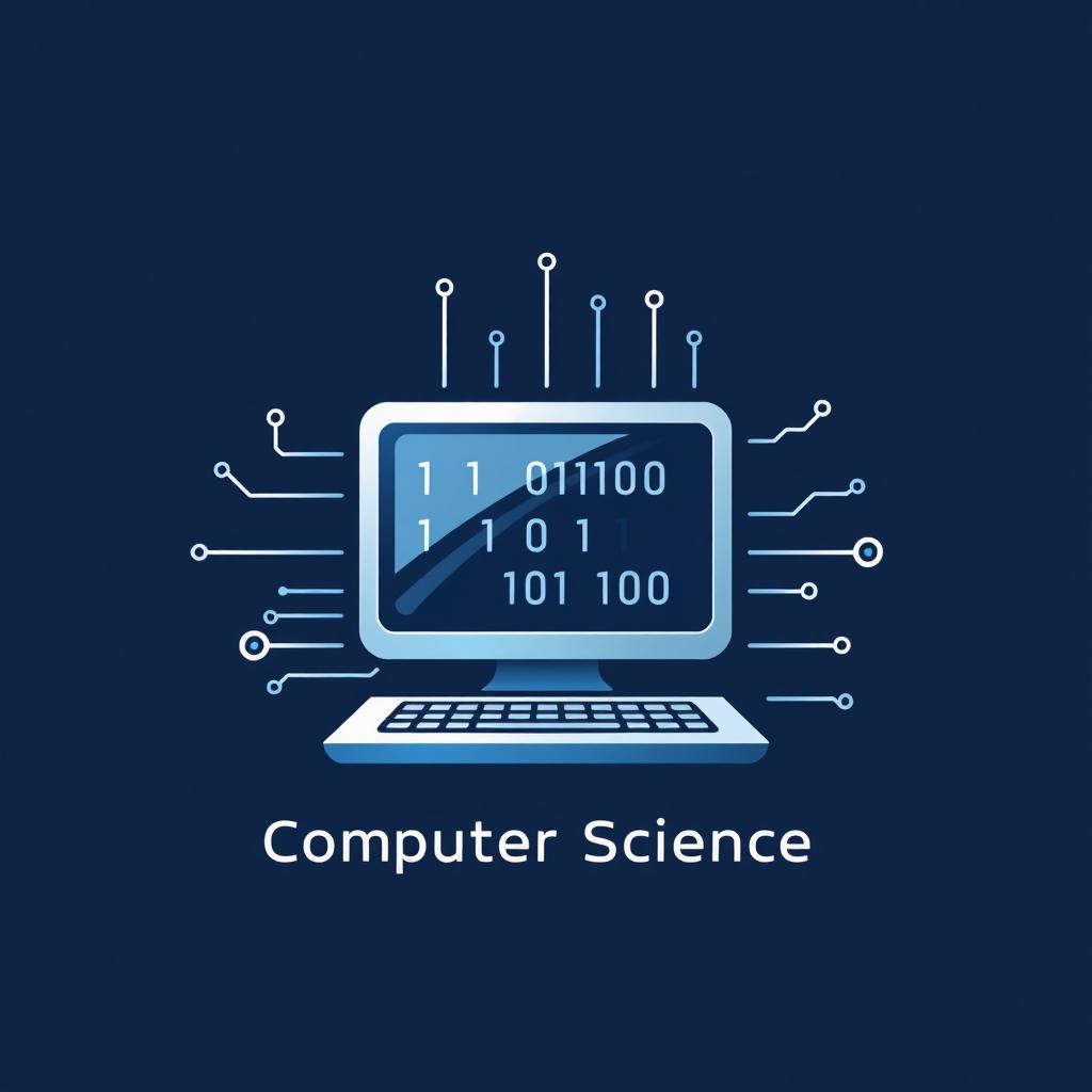Create a modern logo for the subject of Computer Science