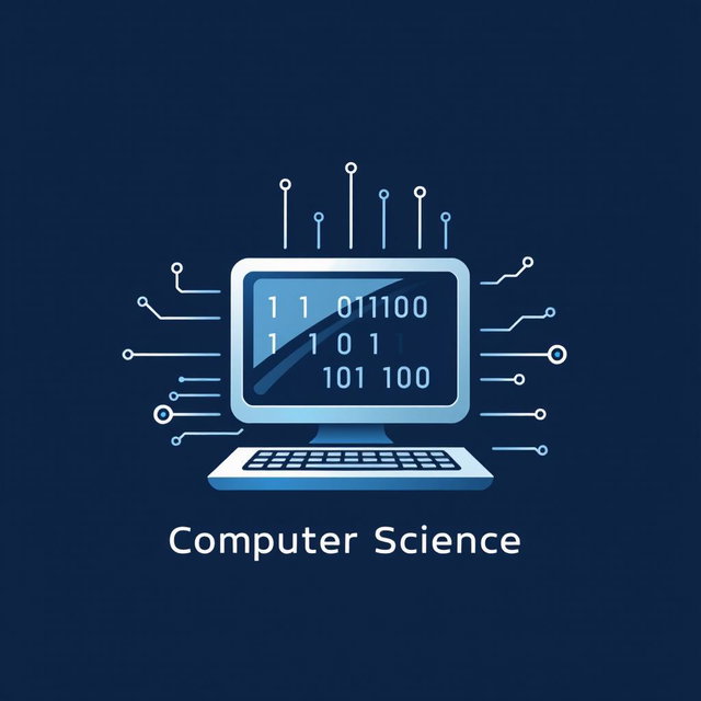 Create a modern logo for the subject of Computer Science