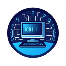 Create a modern logo for the subject of Computer Science