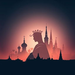 A visually stunning book cover design showcasing the silhouette of the playing card Queen of Hearts, intricately detailed with her regal crown and heart symbols in the foreground